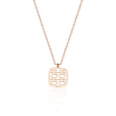 18K Rose Gold-Plated Happiness Pendant Necklace