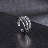 Silver-Plated Split-Shank Adjustable Toe Ring Set