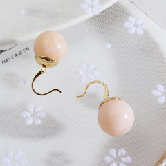 Pink Quartz & 18K Gold-Plated Ball Drop Earrings
