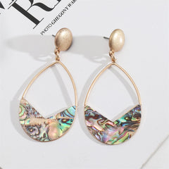 Abalone Shell & 18K Gold-Plated Drop Earrings