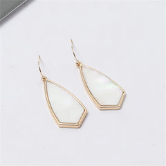 Shell & 18K Gold-Plated Drop Earrings