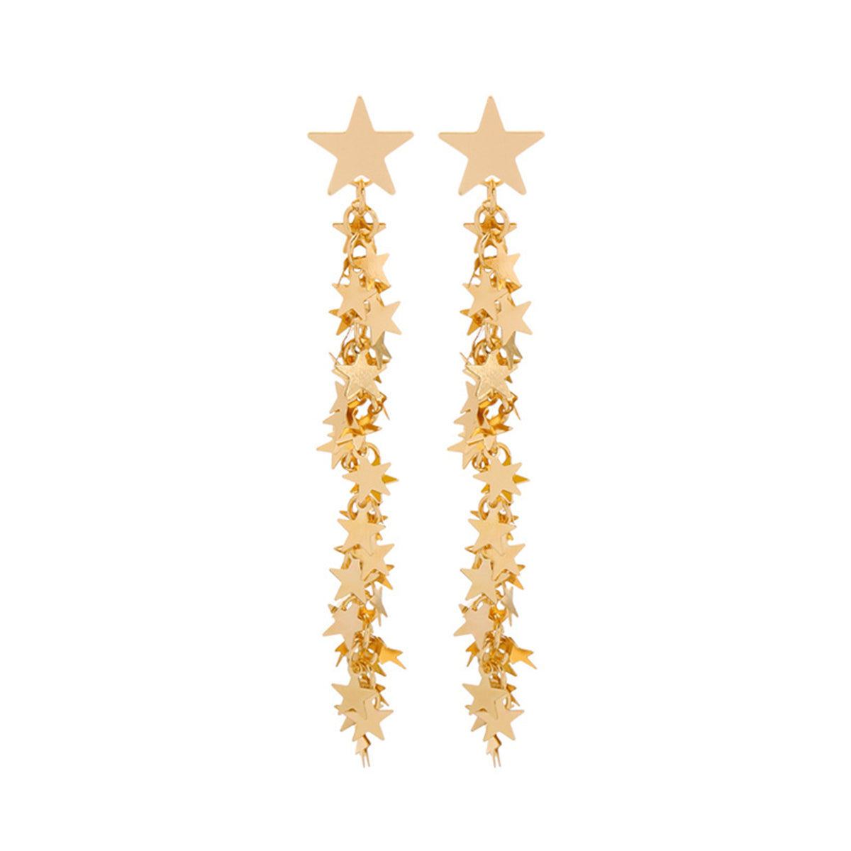 18K Gold-Plated Star Drop Earrings