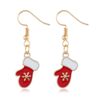 Red & 18k Gold-Plated Mittens Drop Earrings