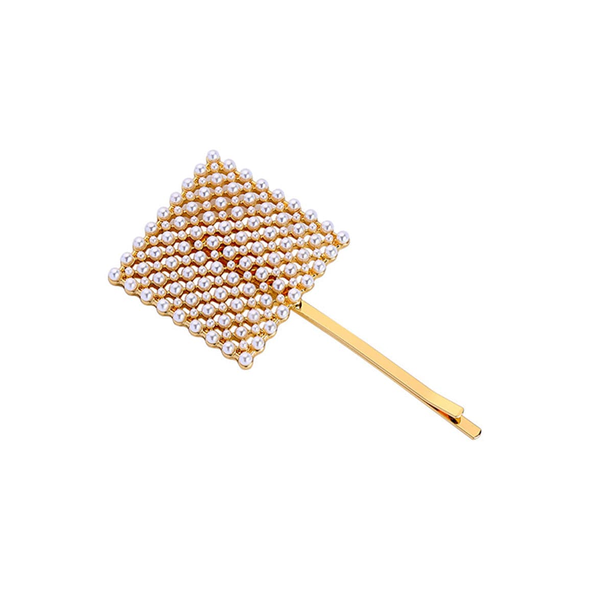 Pearl & 18K Gold-Plated Broom Hair Clip