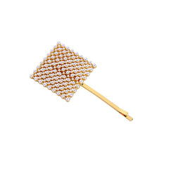 Pearl & 18K Gold-Plated Broom Hair Clip